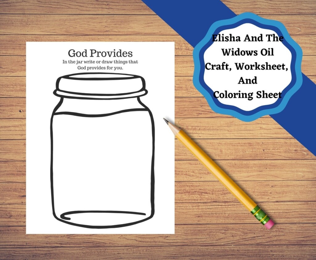 Elisha And The Widow 39 s Oil Printable Bible Story Pages Craft And 