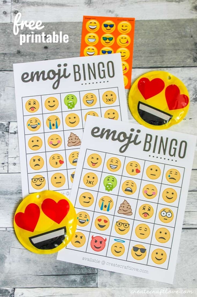 Emoji Bingo Printable Free Printable Templates