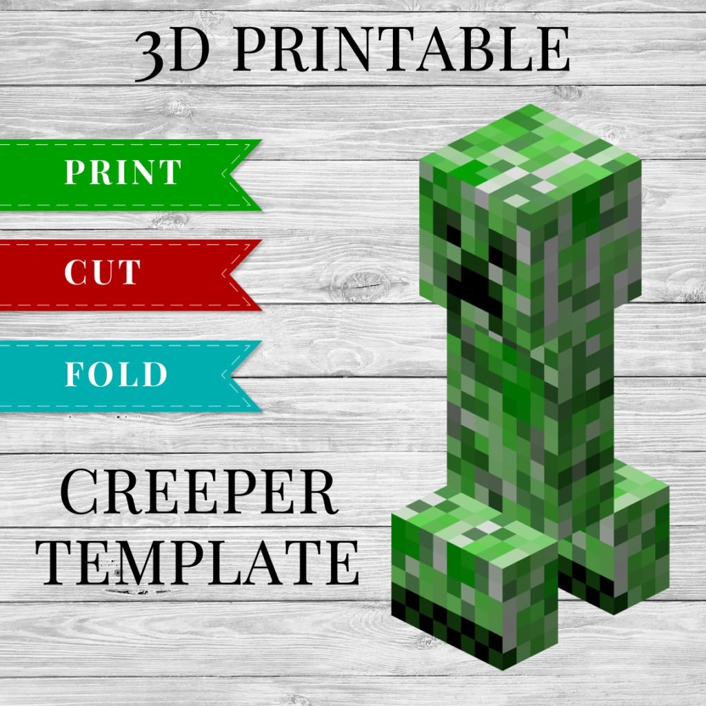 Enderman Printable Minecraft Enderman Papercraft Template