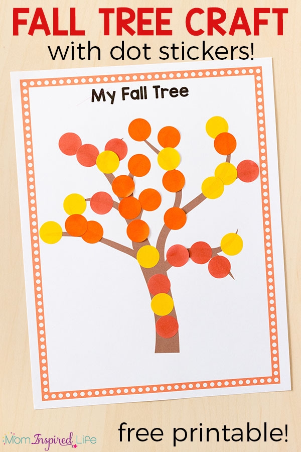 Fall Tree Craft With Dot Stickers