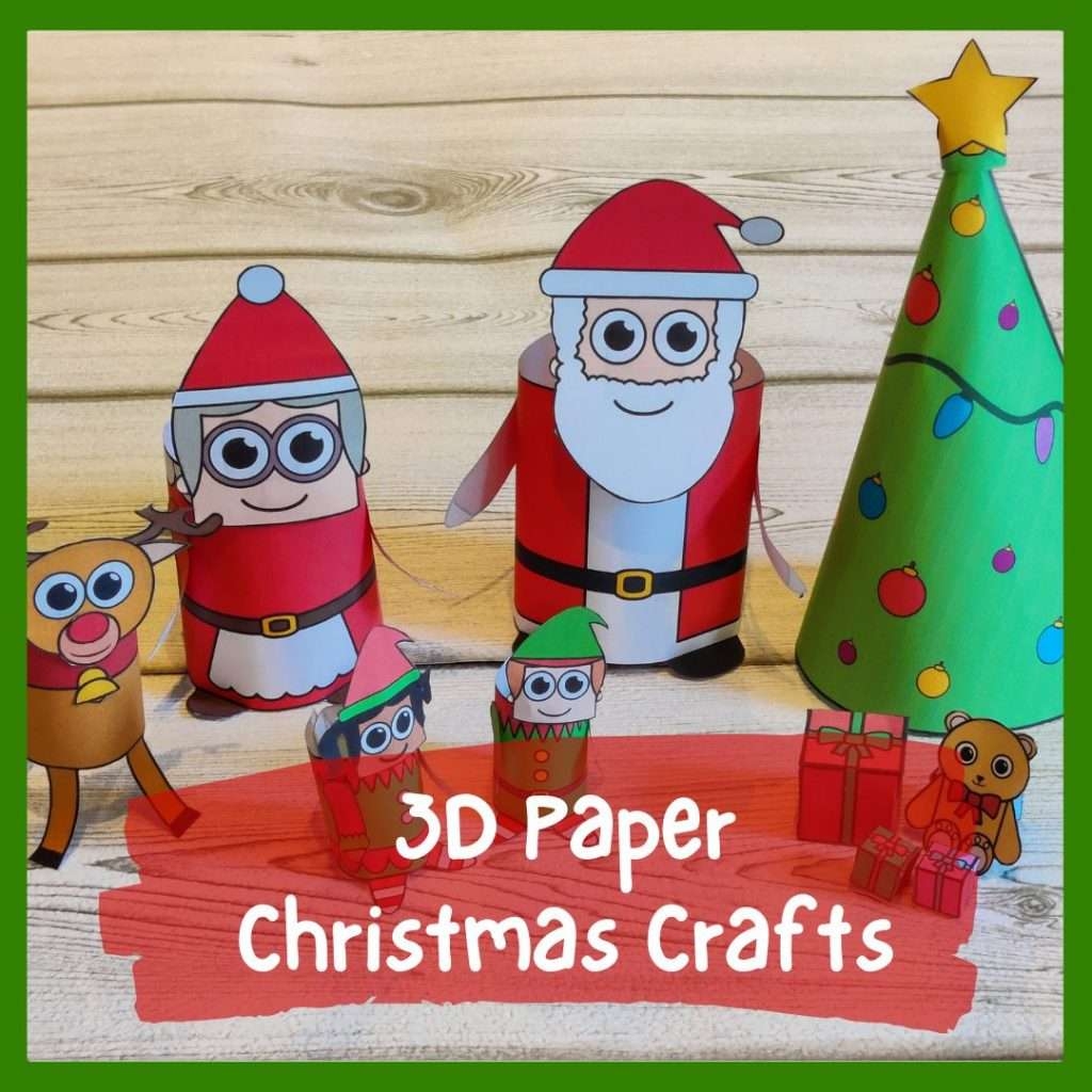 Foldable Printable Christmas Crafts Printable Free Templates