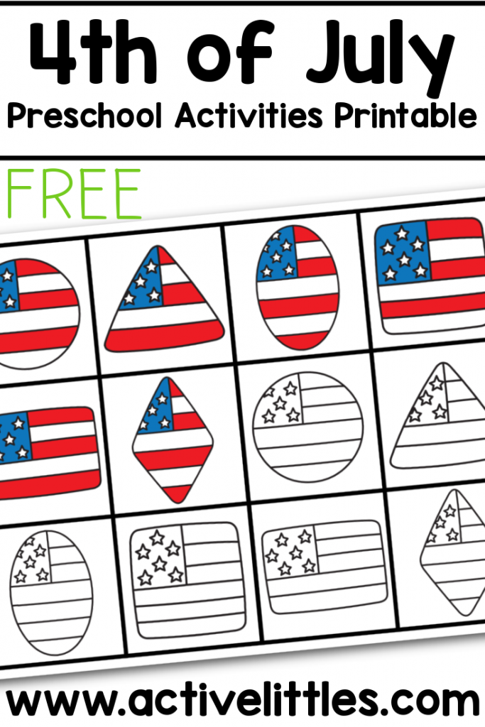 Free 4th Of July Preschool Activities Active Littles Preschool