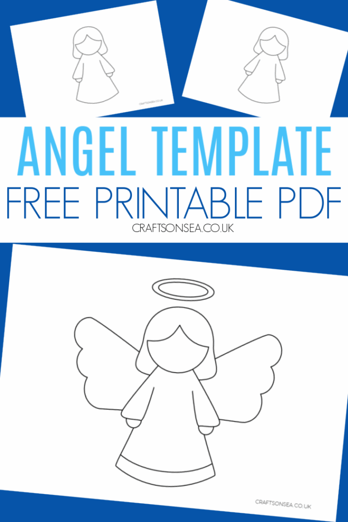 Free Angel Template Printable PDF Crafts On Sea