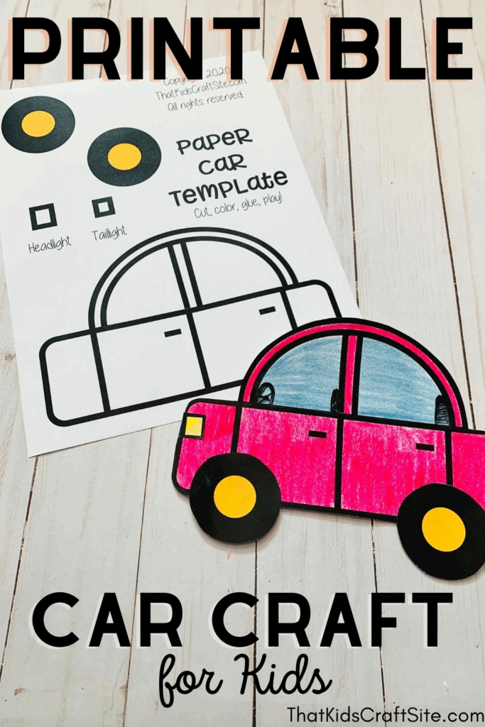 Free Car Printable Craft For Kids That Kids 39 Craft Site Imagens De 