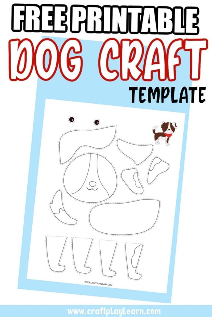 Free Dog Printable Template For Kids Craft Play Learn Dog Template 
