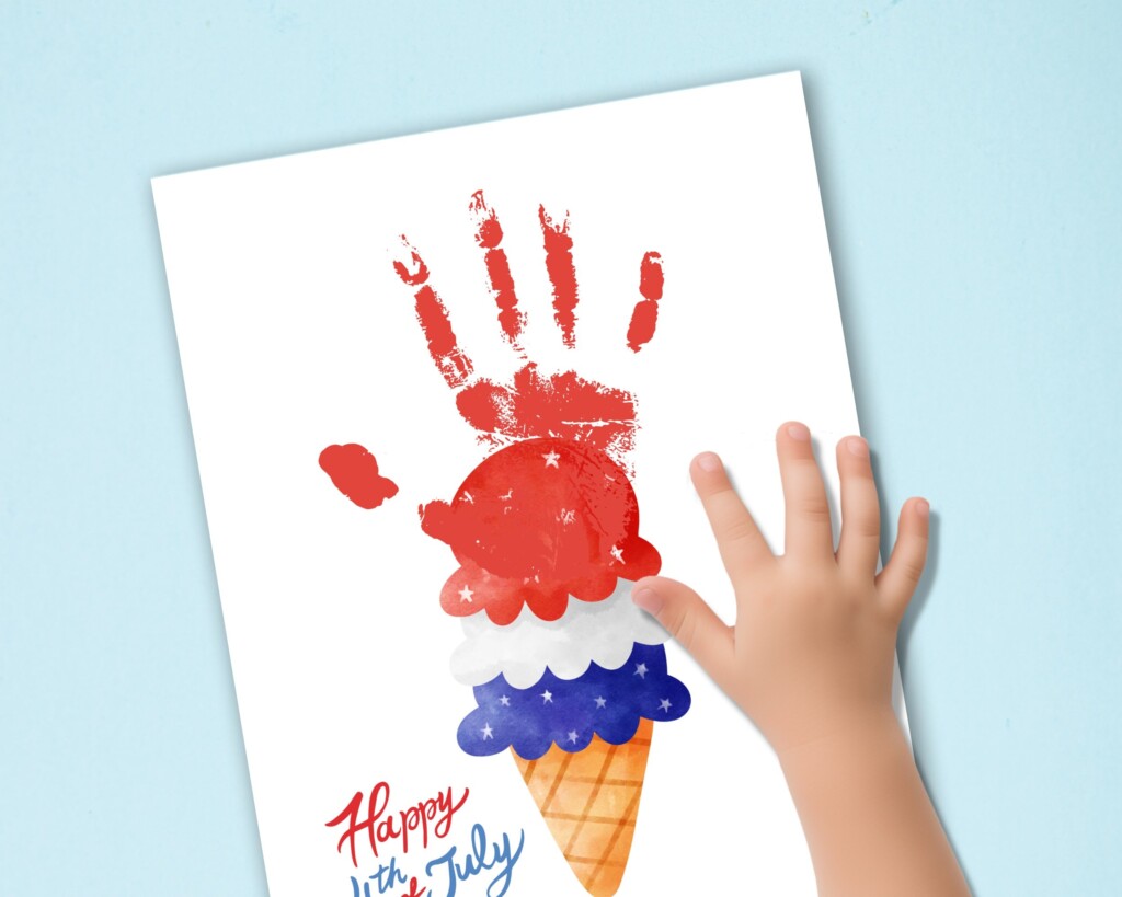 Free Printable 4th Of July Handprint Crafts Gathering Beauty