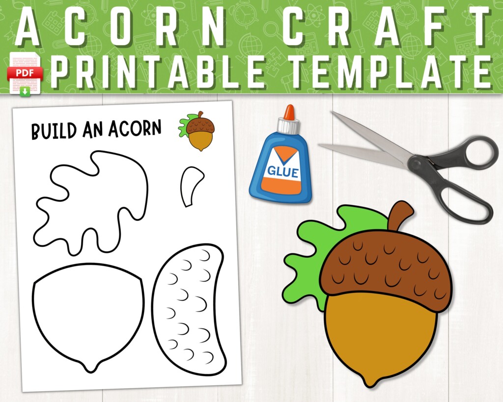 Free Printable Acorn Template Craft