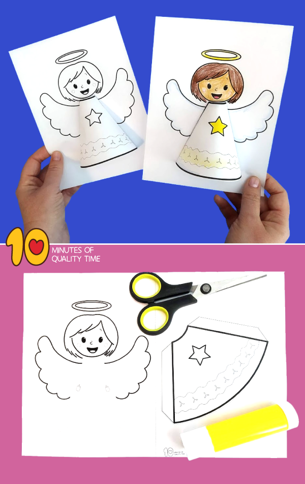 Free Printable Angel Craft Educational Printable Worksheets