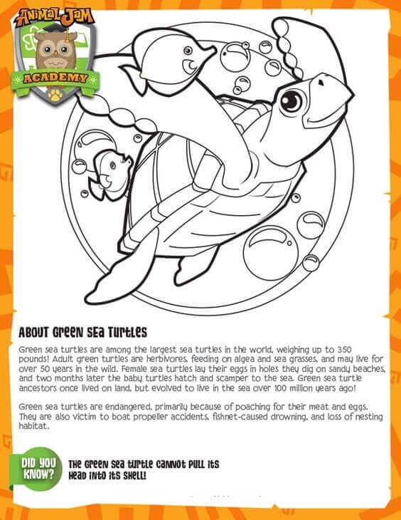 Free Printable Animal Jam Coloring Pages