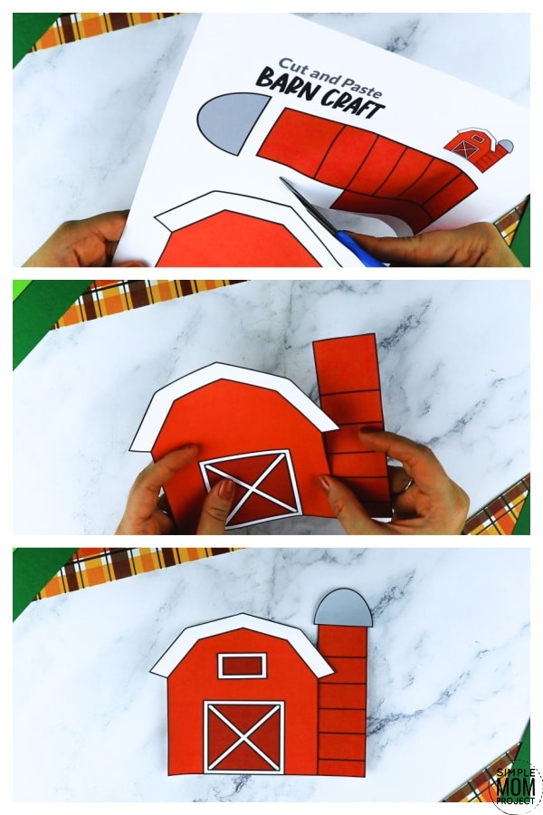 Free Printable Barn Craft Template Simple Mom Project