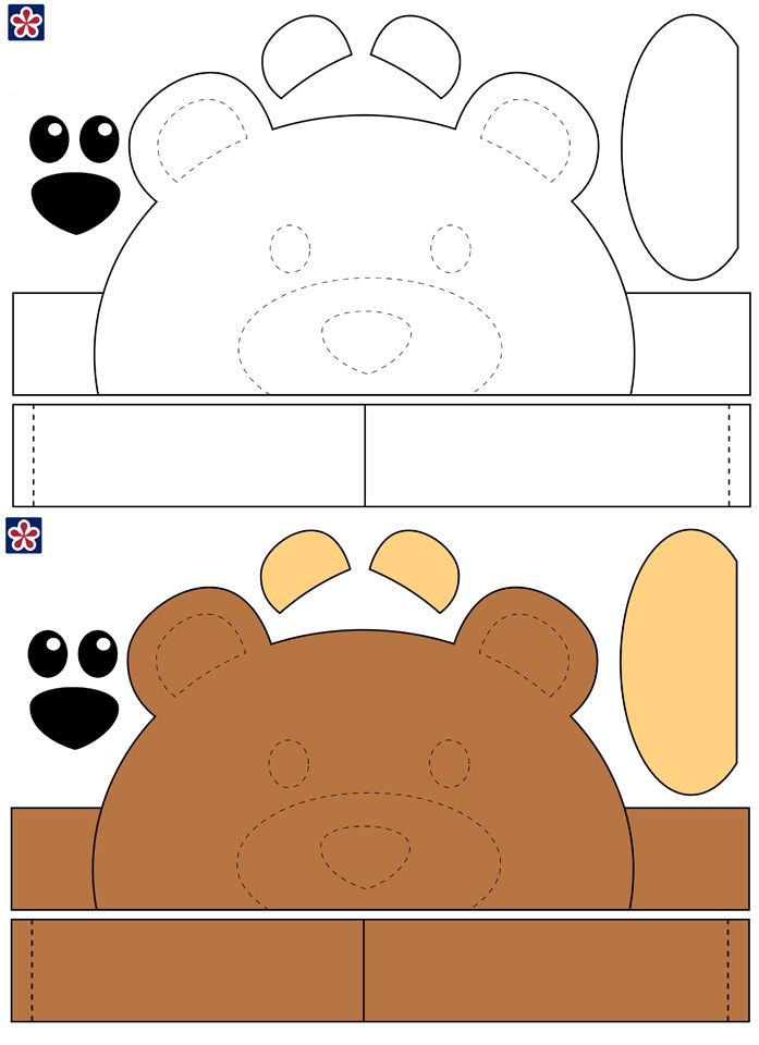 Free Printable Bear Crown For Kids
