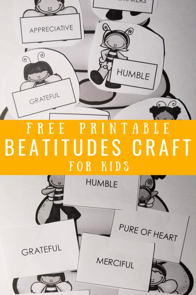Free Printable Beatitudes Craft For Kids Beatitudes Bible For Kids 