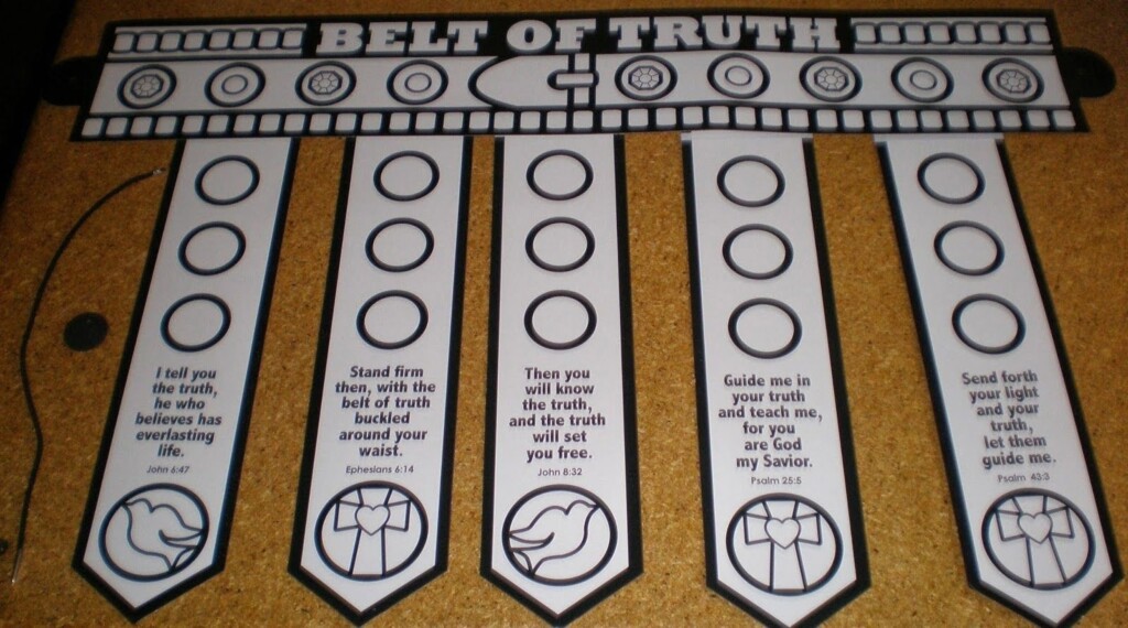 Free Printable Belt Of Truth Craft Printable Templates Online By Paul 