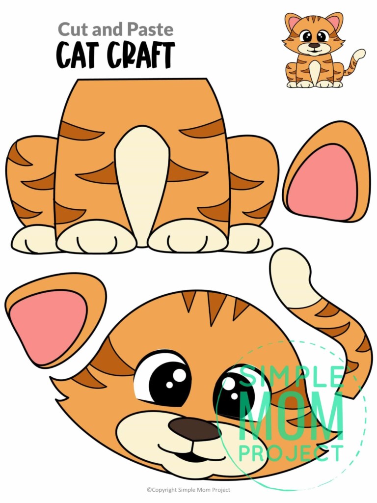 Free Printable Build A Cat Craft For Kids Artofit
