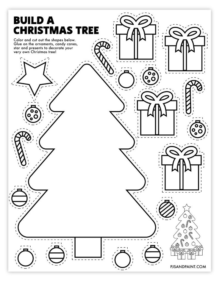 Free Printable Build A Christmas Tree Craft Free Printable Crafts 