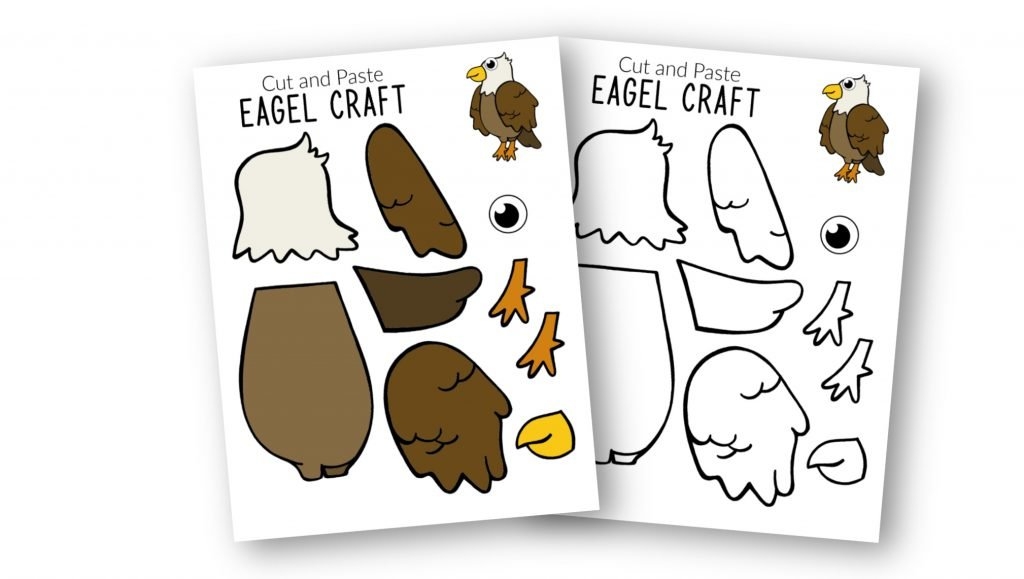Free Printable Cut And Paste Bald Eagle Craft For Kids