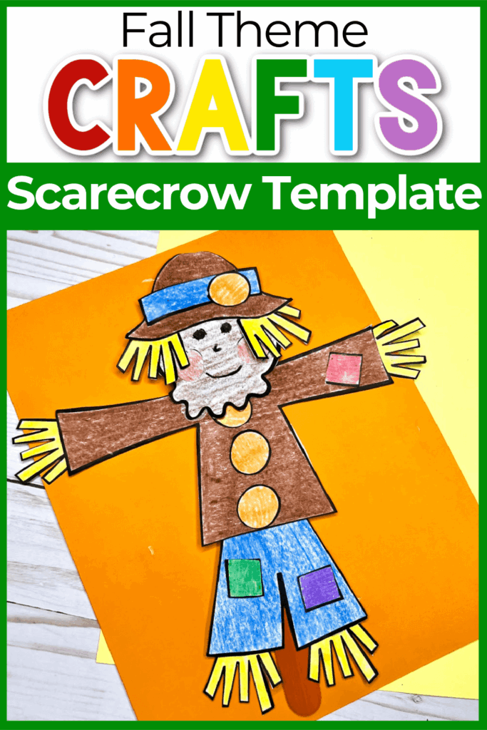 Free Printable Cut Paste Scarecrow Craft Template