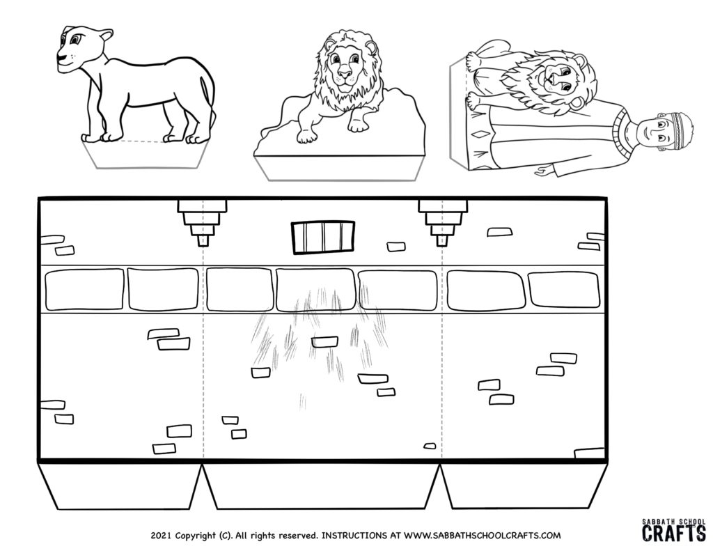 Free Printable Daniel And The Lion 39 s Den Printable Craft