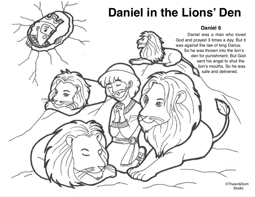 Free Printable Daniel And The Lion 39 s Den Printable Craft