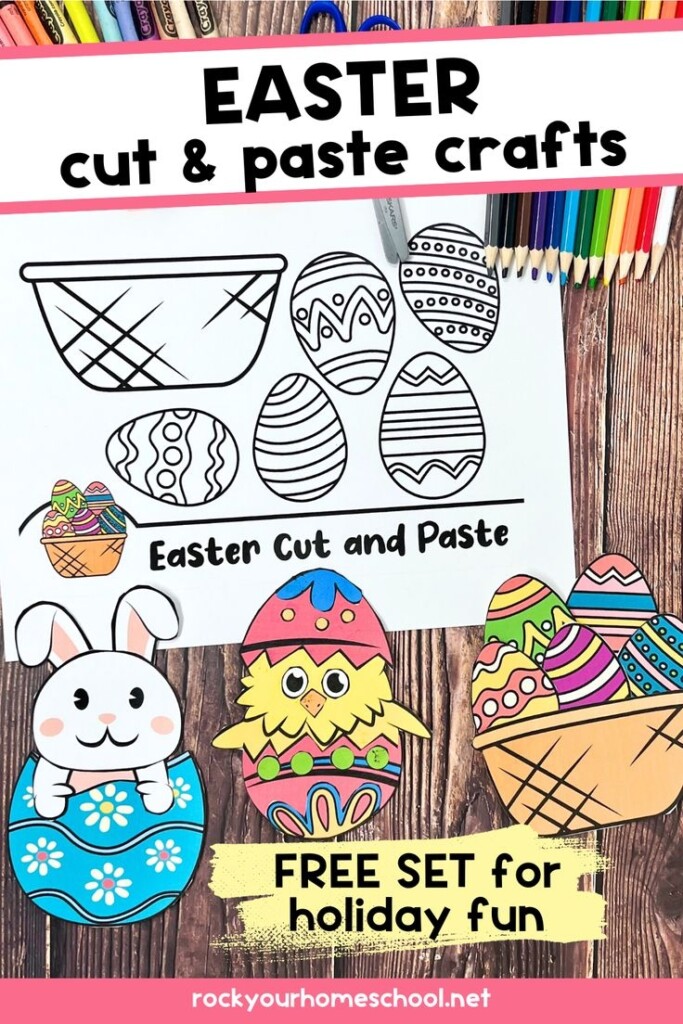 Free Printable Easter Crafts For Kids Cute Cut And Paste Activities In 