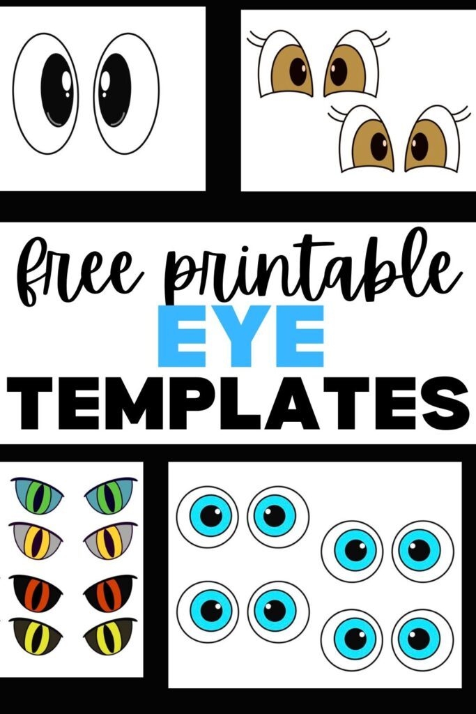 Free Printable Eye Template For Crafts Worksheets Library