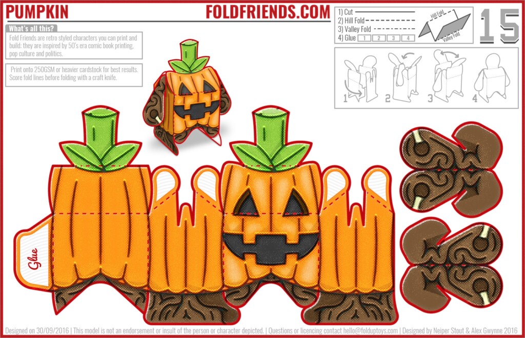 Free Printable Halloween Paper Crafts Templates Printable Templates 