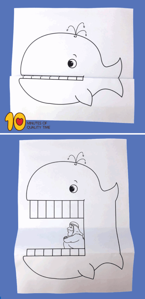 Free Printable Jonah And The Whale Craft Template Download