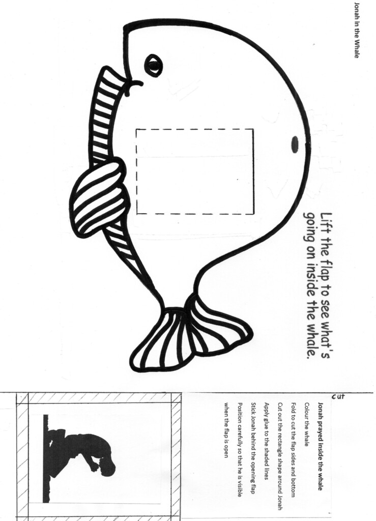 Free Printable Jonah And The Whale Craft Template Printable Templates