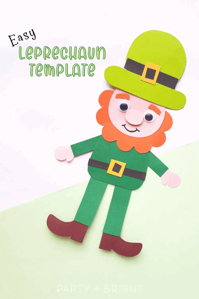 Free Printable Leprechaun Template Simple Leprechaun Craft For St 