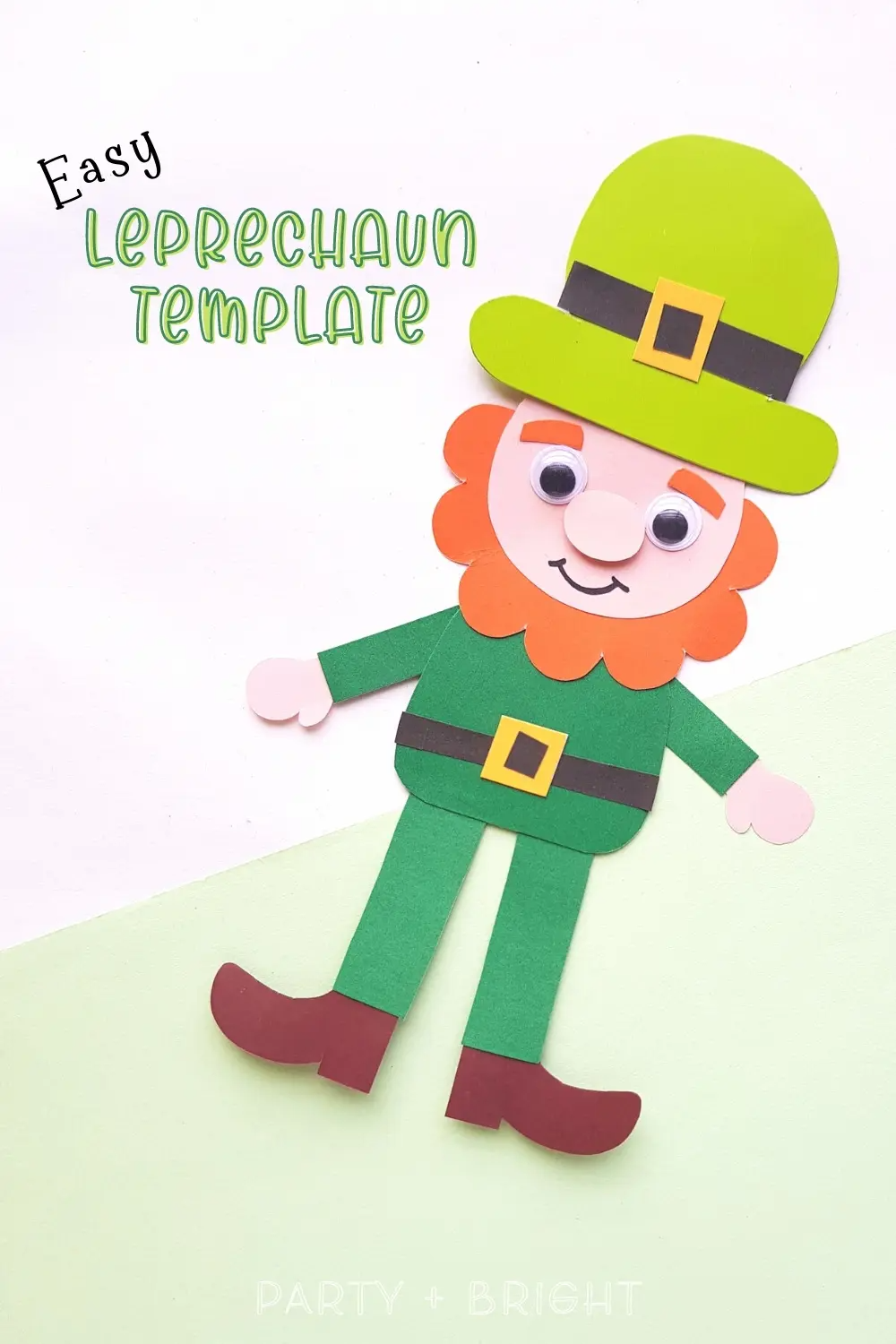 Free Printable Leprechaun Template Simple Leprechaun Craft For St
