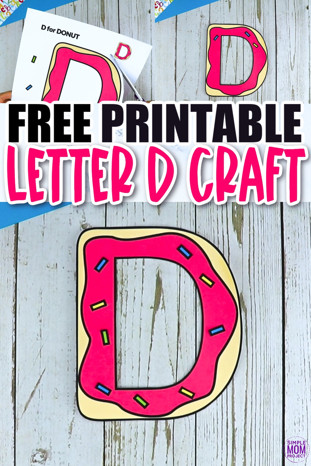 Free Printable Letter D Craft Template Simple Mom Project