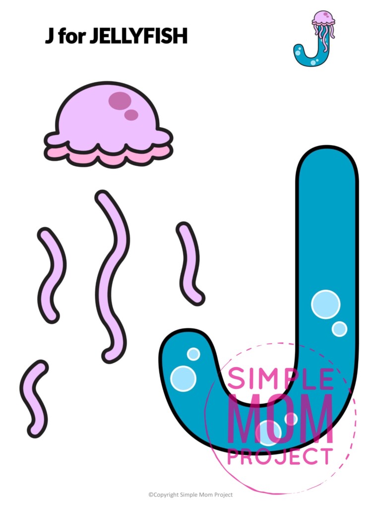 Free Printable Letter J Craft Template Simple Mom Project