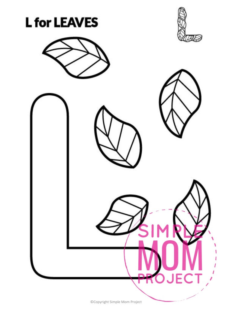 Free Printable Letter L Craft Template Simple Mom Project