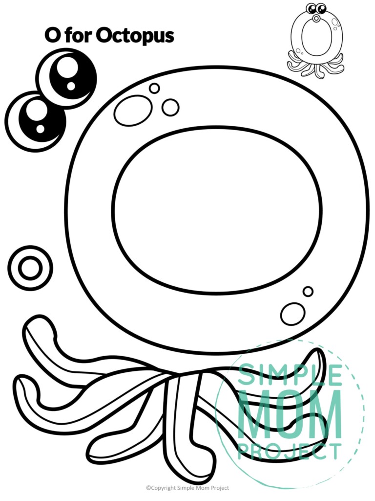 Free Printable Letter O Craft Template Simple Mom Project