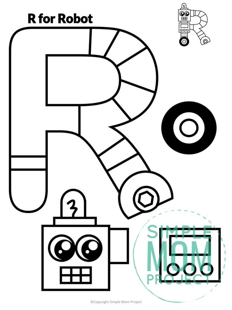 Free Printable Letter R Craft Template Simple Mom Project
