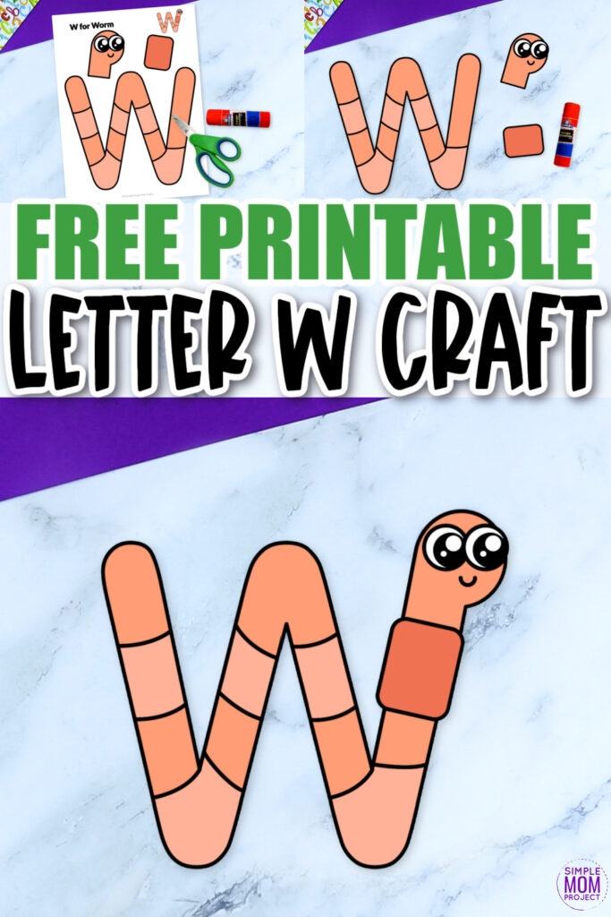 Free Printable Letter W Craft Template Simple Mom Project