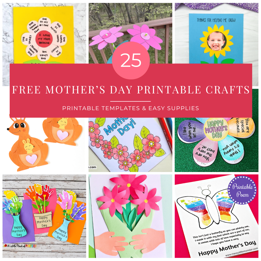 Free Printable Mother 39 s Day Crafts That 39 s What Che Said 