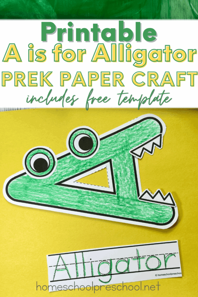 Free Printable Paper Alligator Craft For Kids Alligator Crafts 