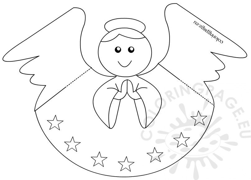 Free Printable Paper Angel Template Printable Templates