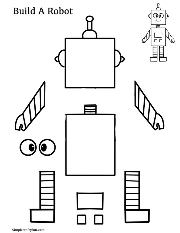 Free Printable Robot Craft Templates