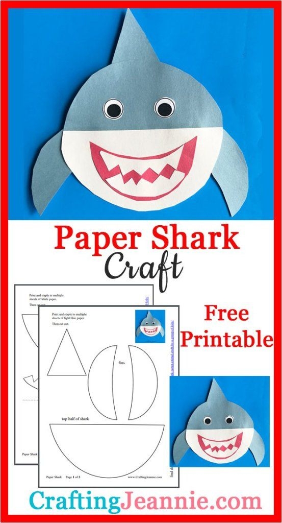 Free Printable Shark Craft