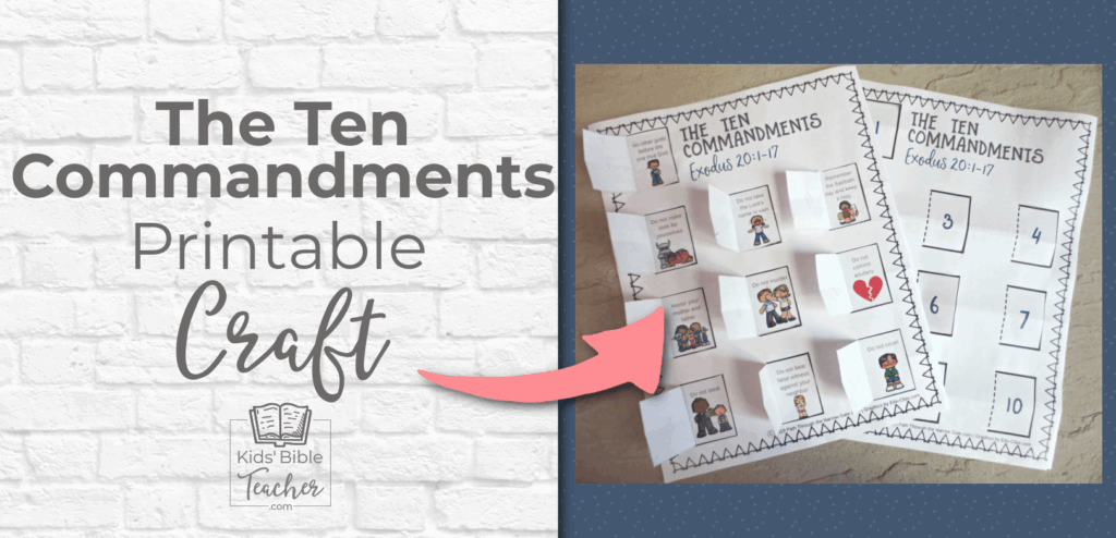 Free Printable Ten Commandments Craft Artofit