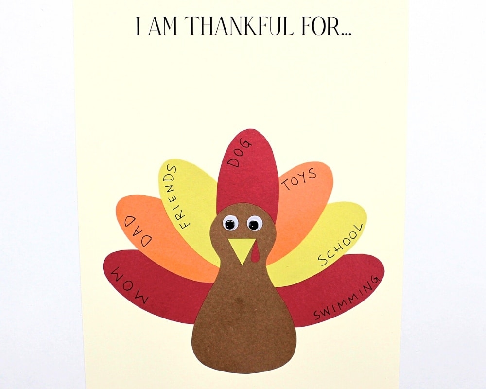 Free Printable Thankful Turkey Craft Template For Kids The Craft at 