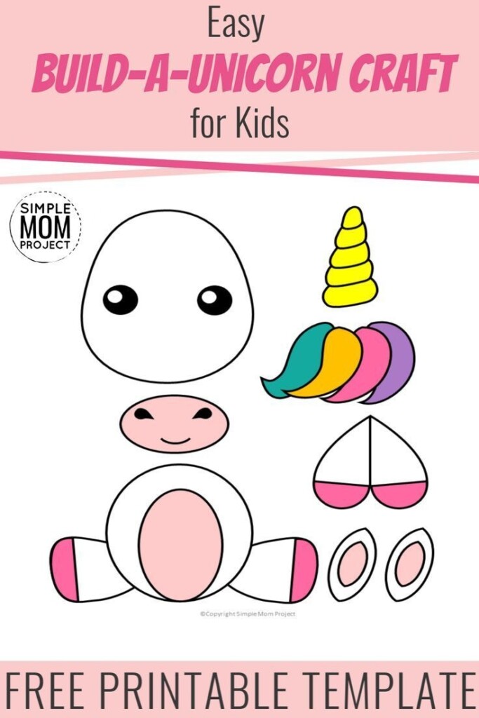 Free Printable Unicorn Craft For Kids D48 Artofit
