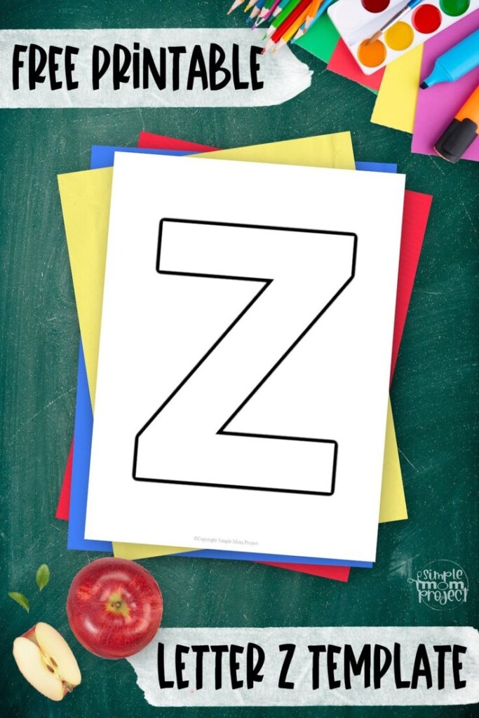 Free Printable Uppercase Letter Z Template Letter Z Crafts Letter Z 