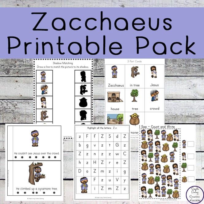 Free Printable Zacchaeus Craft