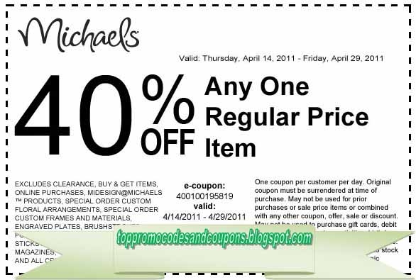 Free Promo Codes And Coupons 2021 Michaels Coupons