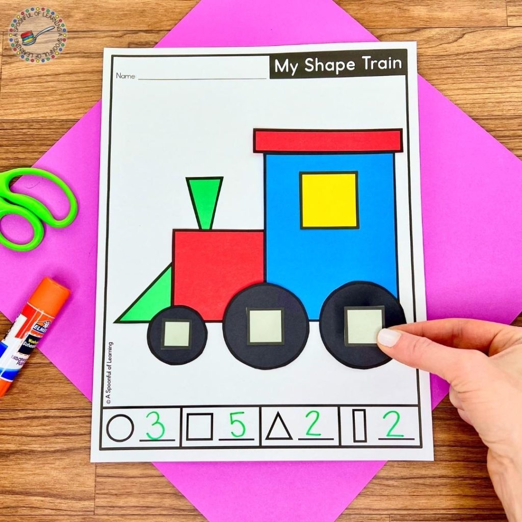 Free Shape Crafts For Kindergarten A Spoonful Of Learning