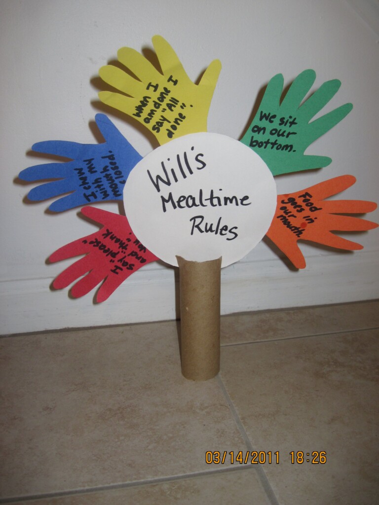 Frugal And Fun Craft For Kids Fun Idea For Teaching Manners Rules 