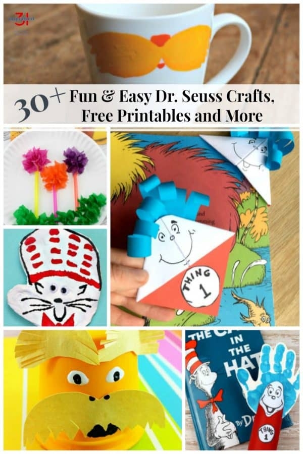 Fun Easy Dr Seuss Crafts Free Printables And More Organized 31